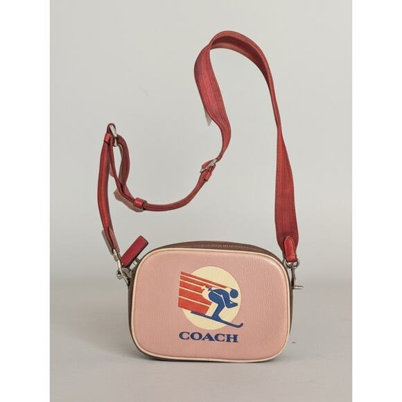 Coach Mini Jamie Camera Bag In Colorblock Signature Canvas With Ski Graphic - Picture 1 of 8
